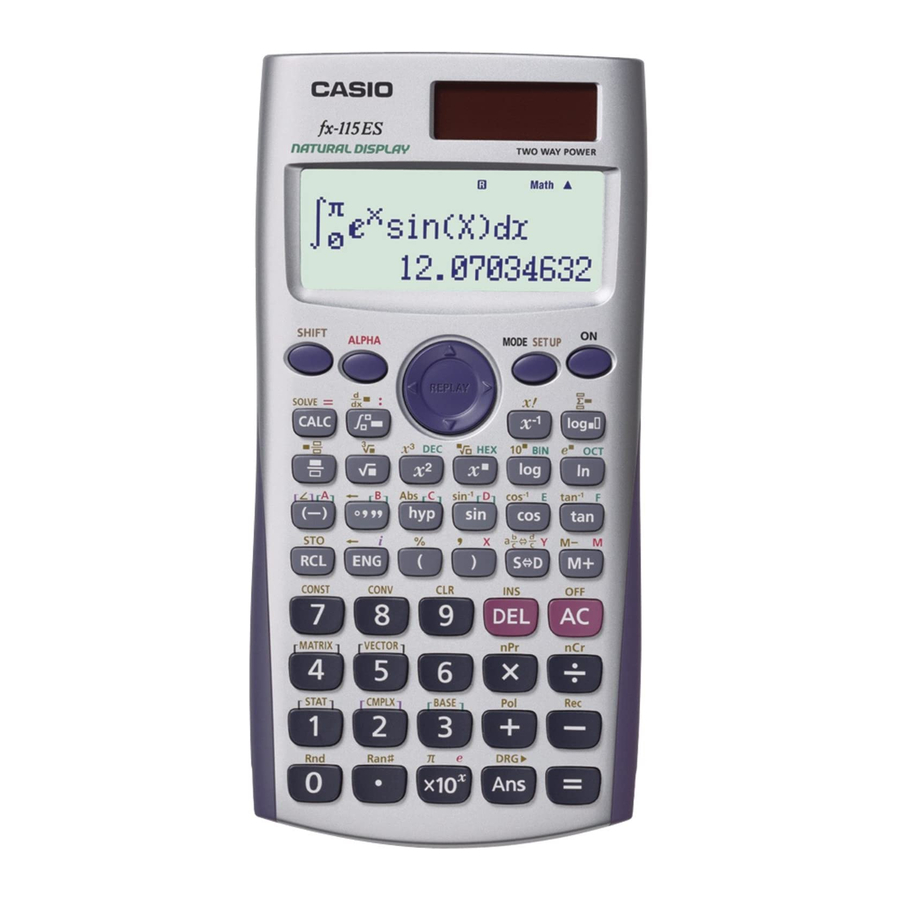 Casio fx-115ES Guia Del Usuario