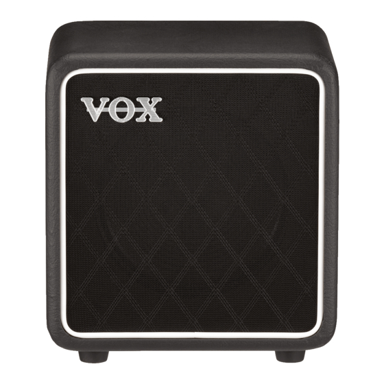 Vox BC108 Manual De Usuario