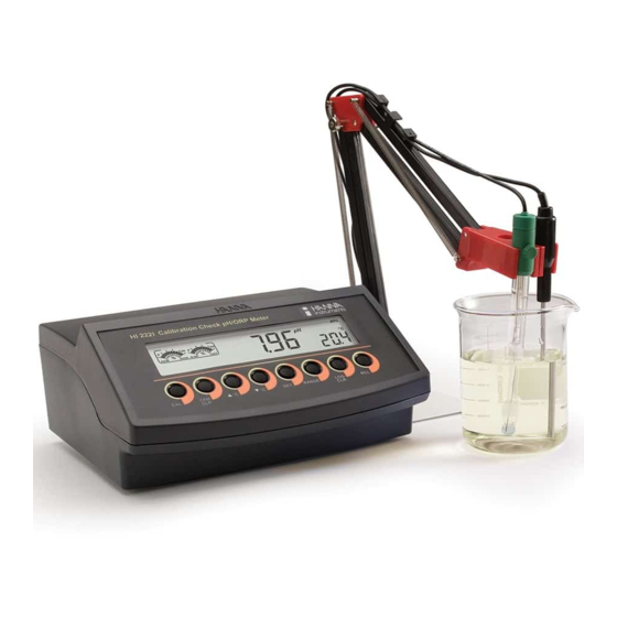 Hanna Instruments HI 2221 Manual De Instrucciones