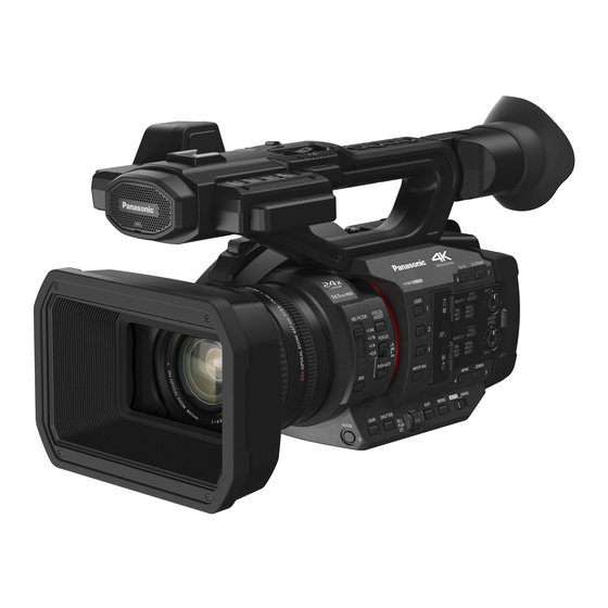 Panasonic HC-X2 Instrucciones De Funcionamiento