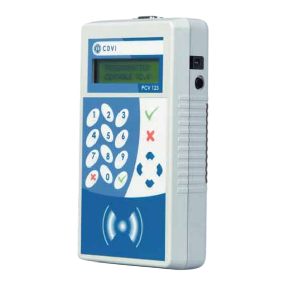 CDVI PCV123D Manual De Instalación