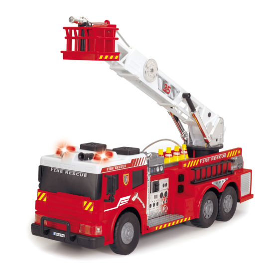 DICKIE TOYS AERIAL LADDER BRIGADE 20 371 9022 Instrucciones De Uso