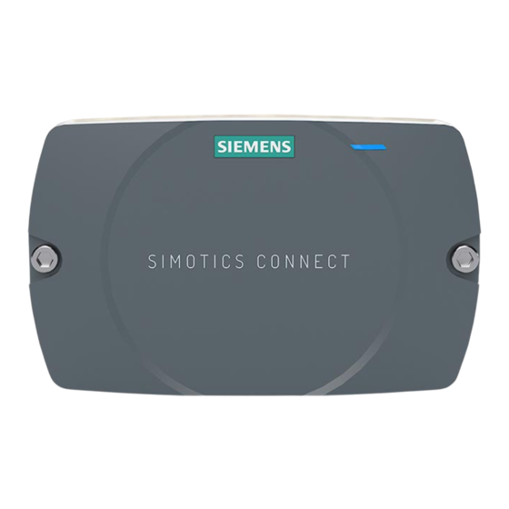 Siemens SIMOTICS CONNECT 400 Instrucciones De Servicio