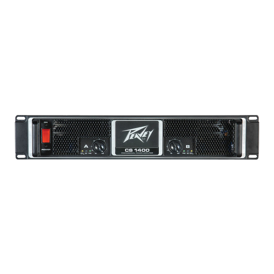 Peavey CS 1400 Manual Del Usuario