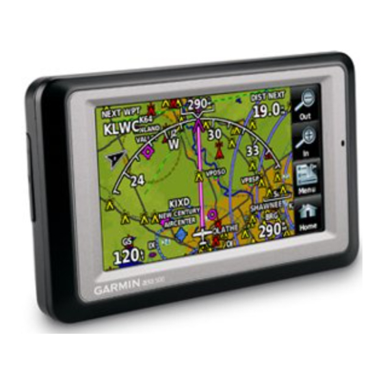 Garmin aera 500 Manuales