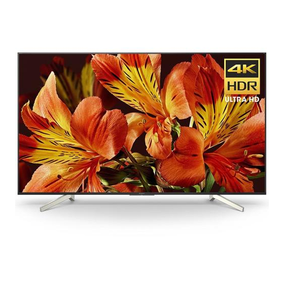 Sony BRAVIA XBR-85X855F Manuales