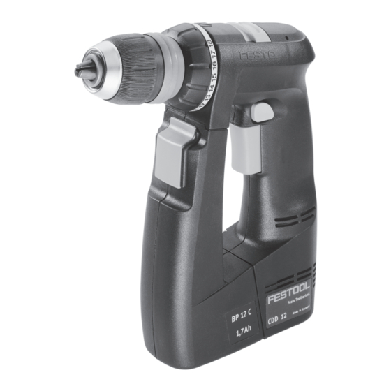 Festool CDD 9.6 FX Manual De Instrucciones
