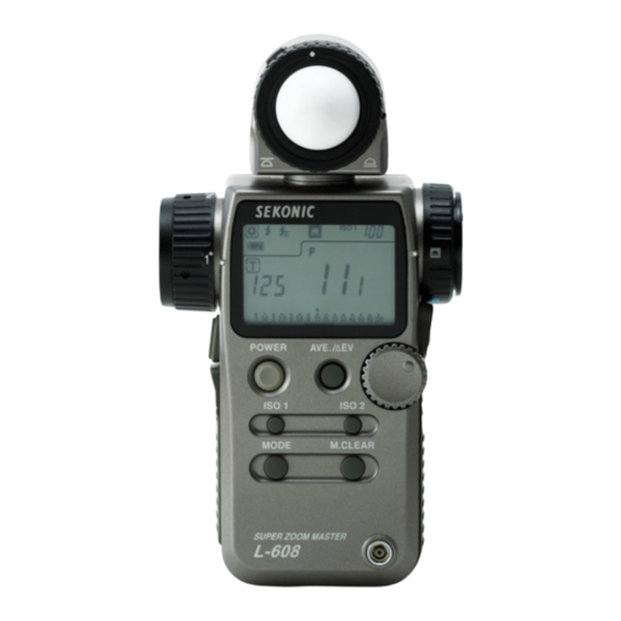 Sekonic Super Zoom Master L-608 Manual De Instrucciones