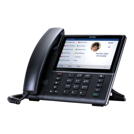 Mitel 6873i SIP Manuales