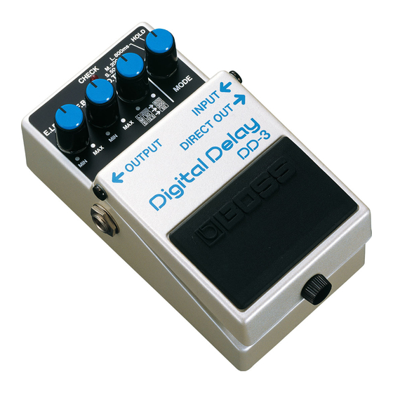 Boss DD-3 Guia De Inicio Rapido
