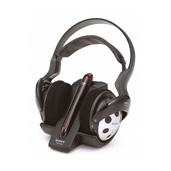 Sony MDR-RF880RK Manual De Instrucciones