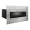KitchenAid KMBT5511 - Microondas empotrable de perfil bajo de 1000 vatios con manual del kit de embellecedor estándar