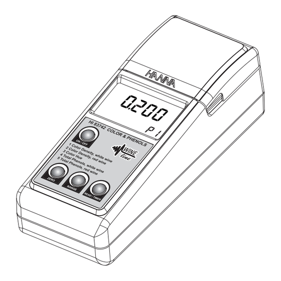 Hanna Instruments HI 83742 Manual De Instrucciones