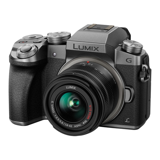 Panasonic Lumix DMC-G7 Instrucciones De Funcionamiento Para Características Avanzadas