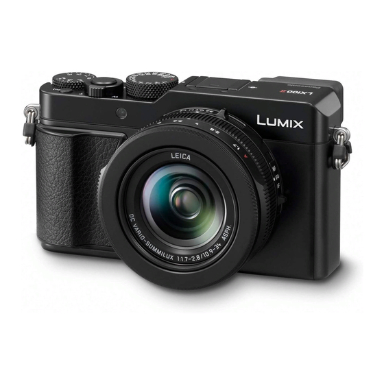 Panasonic Lumix DC-LX100M2 Instrucciones De Funcionamiento Para Características Avanzadas