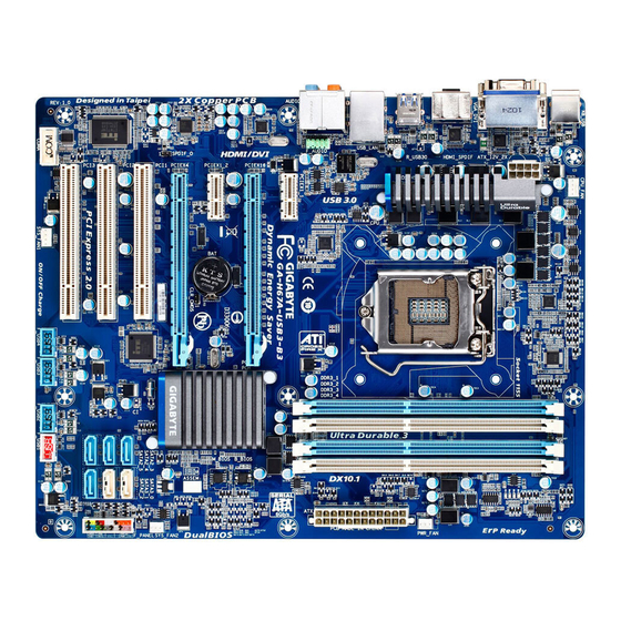 Gigabyte GA-H67A-USB3-B3 Manual De Usuario