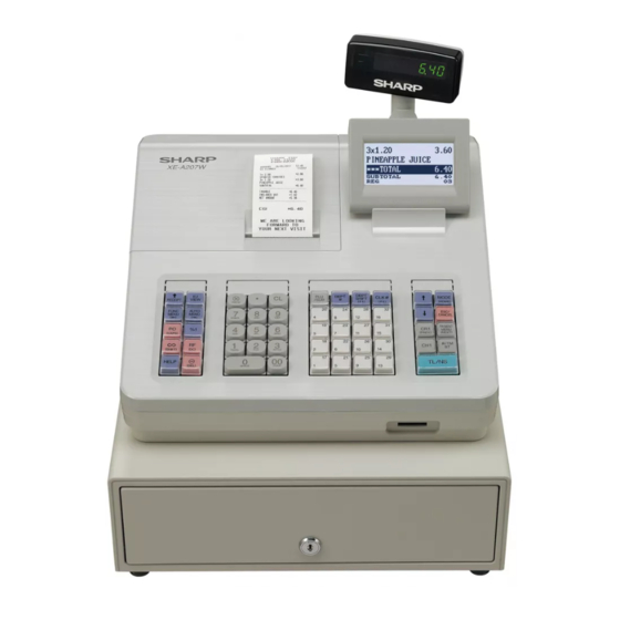 Sharp XE-A207W Manual De Instrucciones