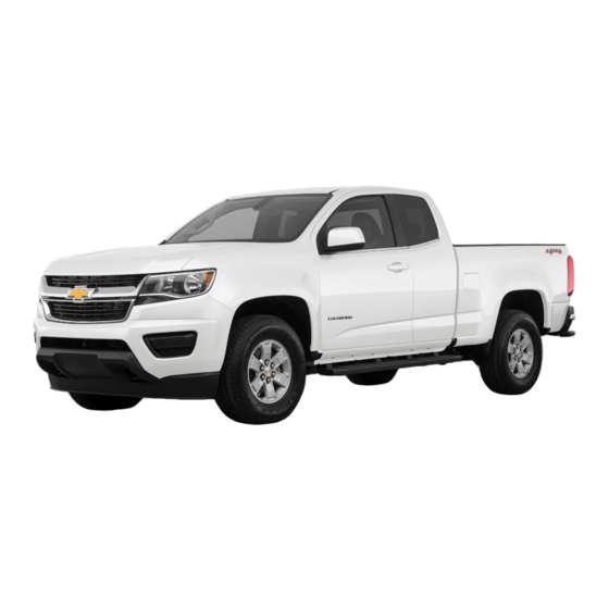 Chevrolet Colorado 2018 Manual Del Propietário