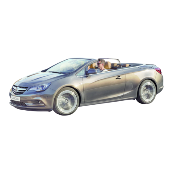 Opel CASCADA 2013 Manual De Instrucciones