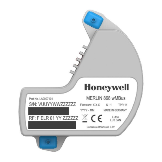 Honeywell Merlin 868 wMBus Serie Instrucciones De Instalación