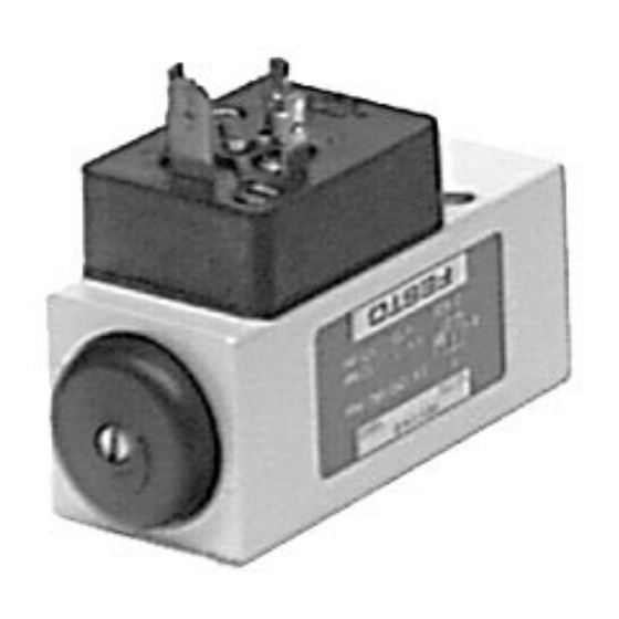 Festo PEV-1/4-B Instrucciones De Utilizacion