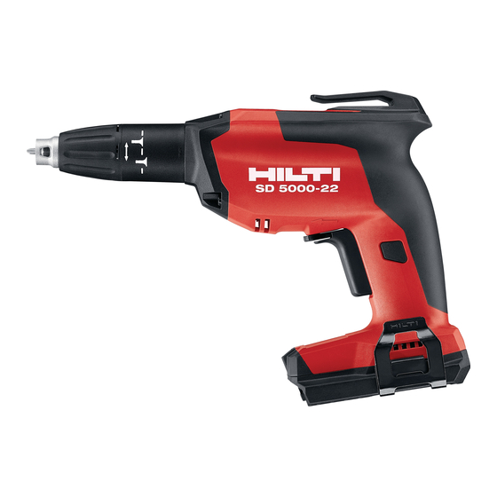 Hilti SD 5000-22 Manual Del Usuario