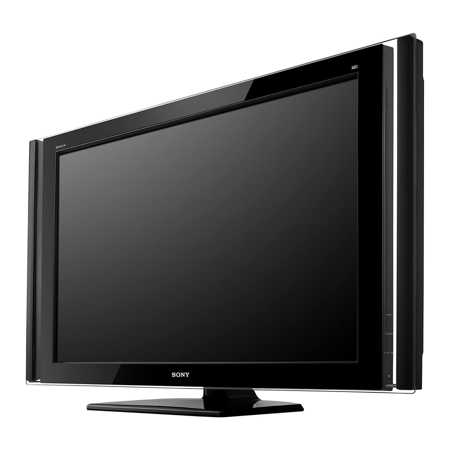 Sony BRAVIA KDL-40XBR7 Manual De Instrucciones