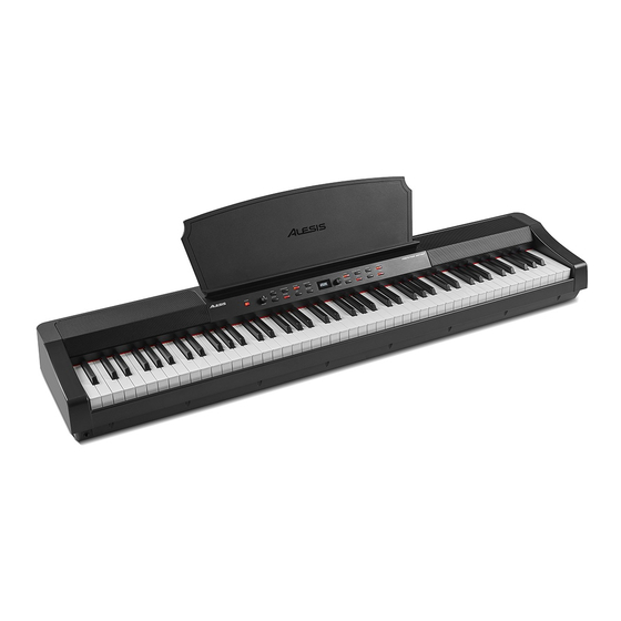 Alesis PRESTIGE ARTIST Manuales