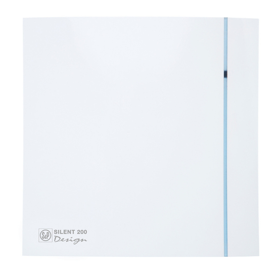 S&P SILENT DESIGN Manual De Instrucciones
