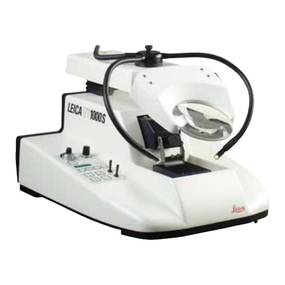 Leica BIOSYSTEMS VT1000 S Manual De Instrucciones