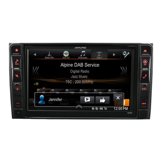 Alpine X800D-S906 Manual De Instalación