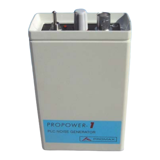 Promax PROPOWER-1 Manual De Instrucciones