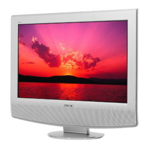 Sony Wega KLV-30HR3 Manual De Instrucciones