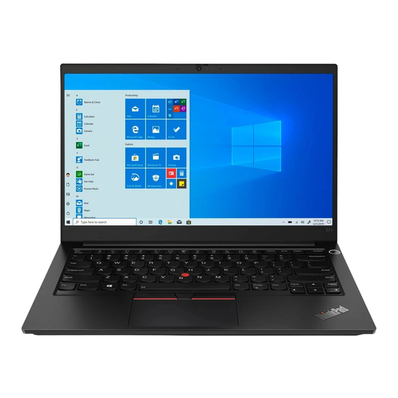 Lenovo ThinkPad E14 Gen 2 Guía De Configuración