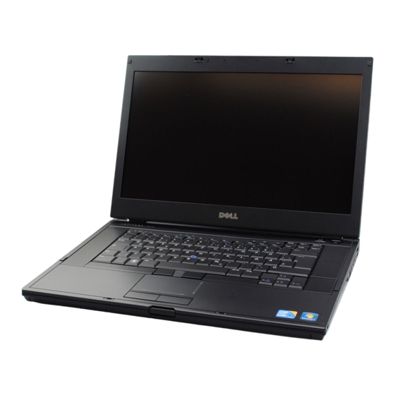 Dell Latitude E6510 Información Sobre La Configuración Y Funciones