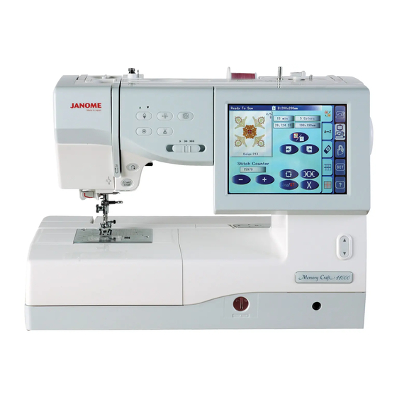 Janome 11000 Manuales