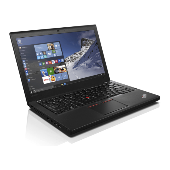 Lenovo ThinkPad X260 Guia Del Usuario