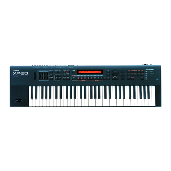 Roland XP-30 Manual Del Usuario