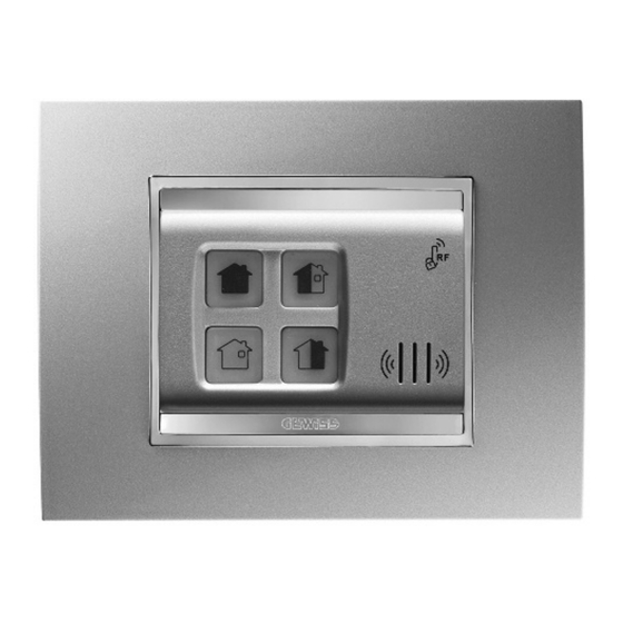 Gewiss Chorus GW 10 862 Manual De Uso