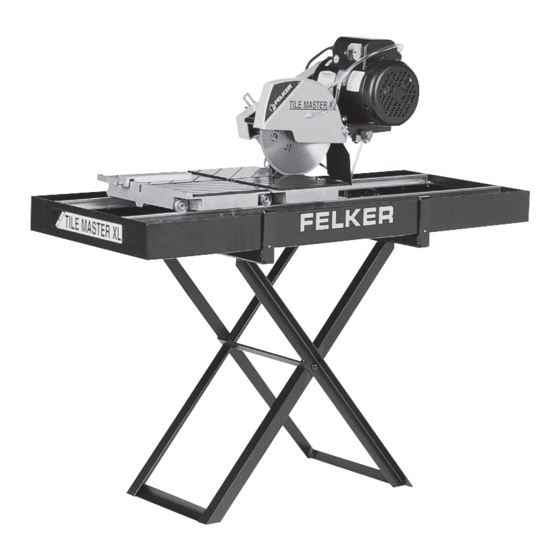 Felker TILE MASTER XL Manuales