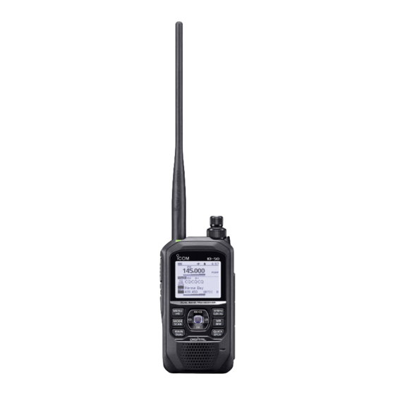 Icom ID-50E Manual Básico