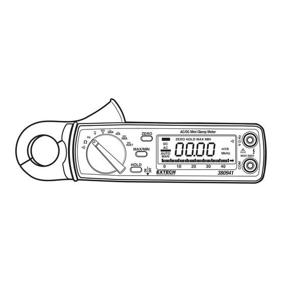 Extech Instruments 380941 Manual De Instrucciones