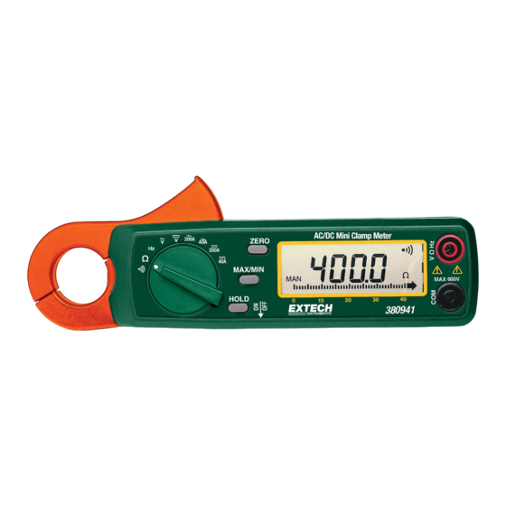 Extech Instruments 380941 Manual De Instrucciones