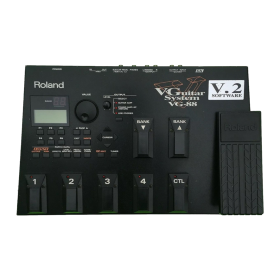 Roland V-Guitar System VG-88 Manual Del Usuario