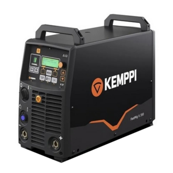 Kemppi FastMig X 350MV Manual De Instrucciones