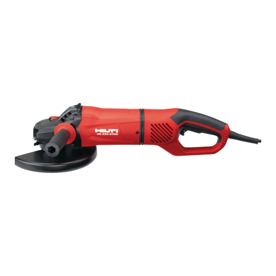 Hilti AG 230-27DB Manual Del Usuario