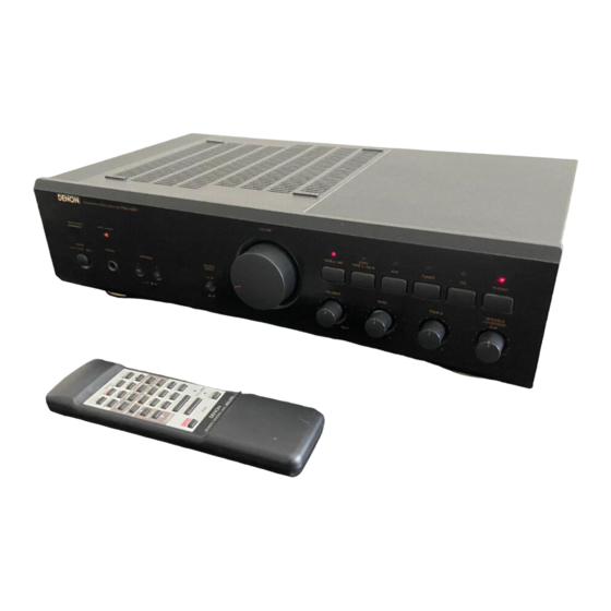 Denon PMA-495R Instrucciones De Operación