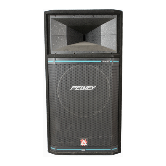 Peavey HiSys 1XT Instrucciones De Uso