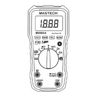 Mastech MS8250D Guia De Inicio Rapido