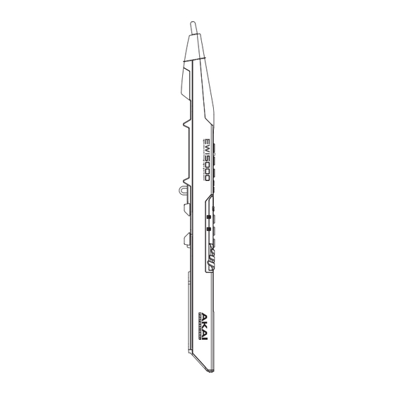 Akai Professional EWI5000 Guia De Inicio Rapido